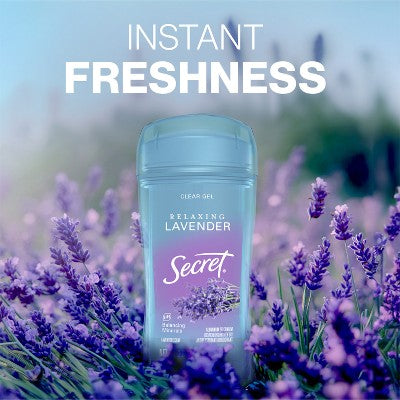 Secret Fresh Clear Gel Deodorant 2.6oz 2-Pack Relaxing Lavender