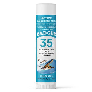 Badger Sport Mineral Sunscreen Face Stick SPF 35 0.65oz - Imperfect Container