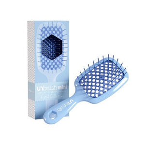 UNbrush Mini Pastel Detangling Hair Brush Periwinkle Light Blue
