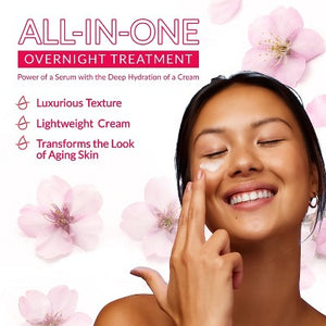 Hada Labo Tokyo Anti-Aging Overnight Treatment Hyaluronic Acid Night Cream 1.76oz