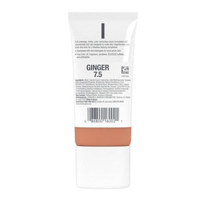 Neutrogena Clear Coverage Flawless Matte Color Correcting Cream, 7.5 Ginger
