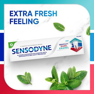 Sensodyne Sensitivity Gum and Enamel Mint Toothpaste 2.3oz 2-Pack Imperfect Box