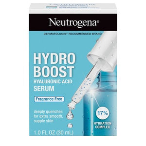 Neutrogena Hydro Boost Hyaluronic Acid Face Serum with Vitamin B5 for Dry Skin 1 fl oz - Imperfect Box