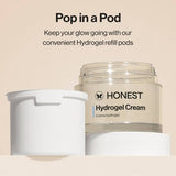 Honest Beauty Hydrogel Cream Refill with Hyaluronic Acid 1.7 fl oz - Imperfect Box