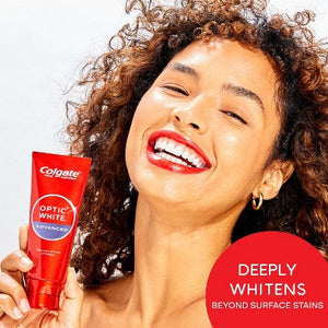 Colgate Optic White Advanced Whitening Toothpaste Icy Fresh 3.2oz 3-Pack