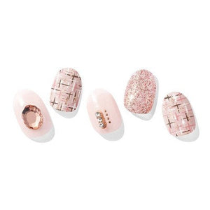 Ohora-Gel-Nail-Gem-Line-Coco-Tweed-30ct-New-False-Nails