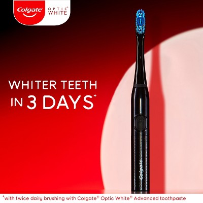 Colgate Optic White Pro Series Sonic Battery Powered Toothbrush Black