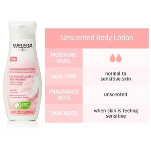Weleda Unscented Body Lotion 6.8 fl oz