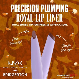NYX Professional Makeup Bridgerton Royal Treasures Lip Kit 06 Caramel Courtship & Toffee Temptation 2pc - Imperfect Box