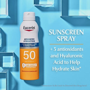 Eucerin Advanced Hydration Sunscreen Spray - SPF 50 - 6oz