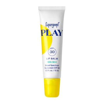 Supergoop! PLAY Sunscreen Lip Balm with Mint SPF 30 0.5 fl oz - Imperfect Box