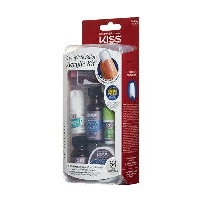 KISS Products Complete Salon Acrylic DIY Manicure Kit 64ct - New