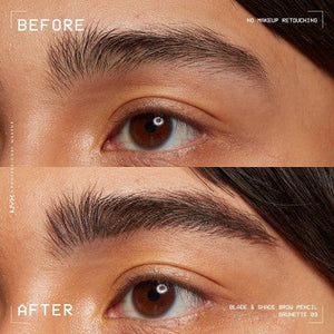 NYX Professional Makeup Brow Blade & Shade Nano Mechanical Brow Pencil Brunette 0.002oz - Missing Box