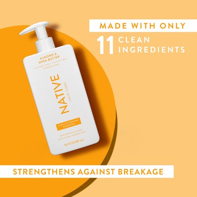 Native Vegan Strengthening Shampoo with Almond & Shea Butter 16.5 fl oz