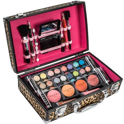 SHANY Makeup Train Case Aluminum Makeup Set Leopard - Imperfect Box