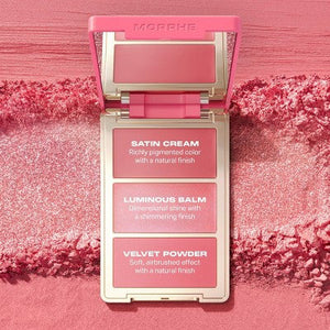 Morphe Cheek Thrills Multi-Finish Face Trio - After Party 10.8g - Imperfect Box