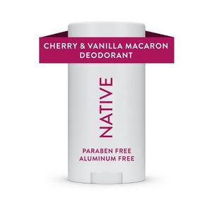 Native Solid Deodorant for Women & Men Cherry Vanilla Macaron 2.65oz