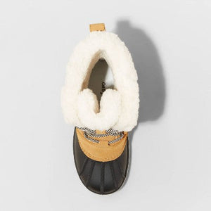 Girls' Kit Leather Winter Boots - Cat & Jack