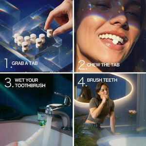 NOBS Fluoride-Free Toothpaste Tablets Classic Mint 62 Tablets/1.31oz - Imperfect Box