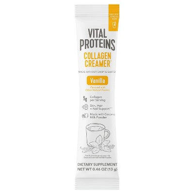 Vital Proteins Collagen Creamer Vanilla Stick Pack Box 0.46oz