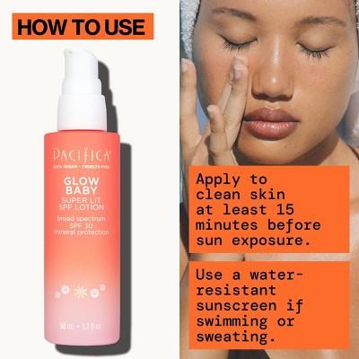 Pacifica Glow Baby Super Glow Face Lotion SPF 30 1.7 fl oz