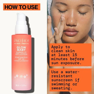 Pacifica Glow Baby Super Glow Face Lotion SPF 30 1.7 fl oz