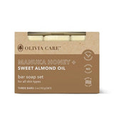 Olivia Care Bar Soap Set - Manuka Honey + Sweet Almond Oil 15oz/3ct