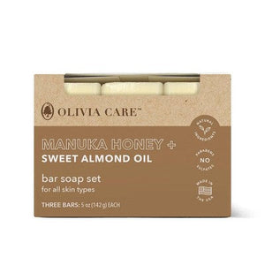 Olivia-Care-Bar-Soap-Set-Manuka-Honey-+-Sweet-Almond-Oil-15oz/3ct-Bar-Soap