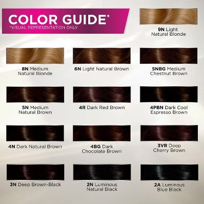 John Frieda Luminous Black Precision Foam Hair Color 2N Natural Black