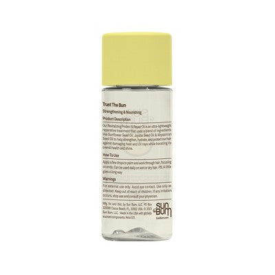 Sun Bum Revitalizing Protect & Repair Oil Serum Heat Protector 1.7 fl oz