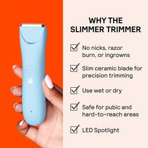 Meridian Slimmer Precision Pubic and Body Hair Trimmer - Sky Blue
