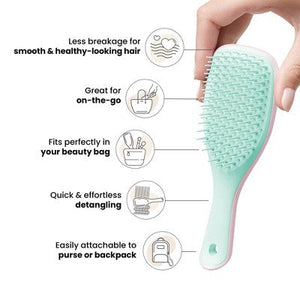 Tangle Teezer Mini Ultimate Detangler Hair Brush Marshmallow Duo - Imperfect Box