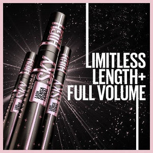 Maybelline Lash Sensational Sky High Lengthening Mascara Washable Cosmic Black 0.24 fl oz - Imperfect Box