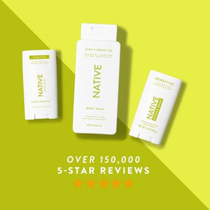 Native Sensitive Solid Deodorant for Women & Men Aloe & Green Tea