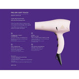 Andis Soft Touch Pro Dry Tourmaline Ionic Dryer Pink 1875 Watts - Imperfect Box