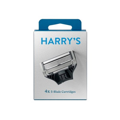 Harry's 5-Blade Men's Razor Blade Refills 4-Pack Compatible with All Harry's