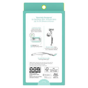 Venus Extra Smooth Sensitive Women's Razor + 3 Razor Blade Refills
