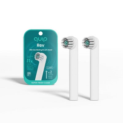 Quip-Rev-Oscillating-Brush-Head-Refill-White-2-Pack-Imperfect-Box-Toothbrush-Replacement-Heads