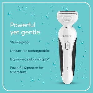 Conair Girlbomb Wet and Dry Cordless Rechargeable Foil Body Shaver 5pc - Imperfect Box