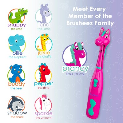 Brusheez Prancy The Pony Children's Electronic Toothbrush Set