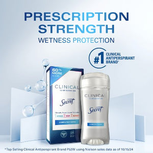 Secret Clinical Strength Clear Gel Antiperspirant & Deodorant for Women 2.6oz