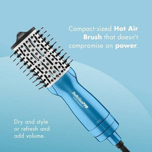 BaBylissPRO Nano Titanium Compact Hot Air Straightening Brush Blue