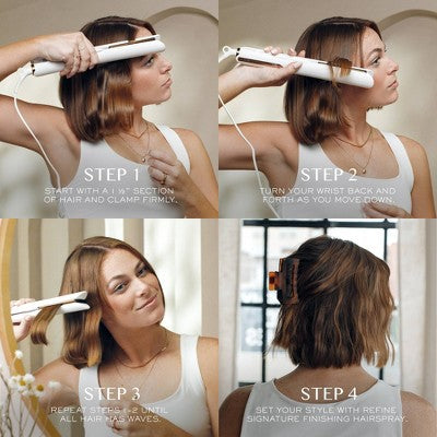 Kristin Ess Titanium Flat Iron Hair Straightener and Curler 1.25"