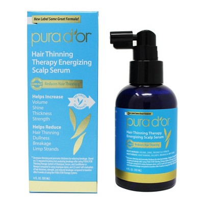 Pura d'Or Hair Thinning Therapy Energizing Scalp Serum 4 fl oz
