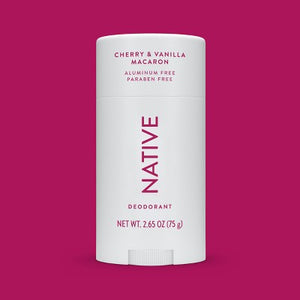 Native Solid Deodorant for Women & Men Cherry Vanilla Macaron 2.65oz
