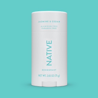 Native Solid Deodorant for Women & Men Jasmine & Cedar Aluminum-Free 2.65oz