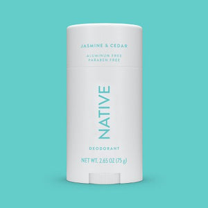 Native Solid Deodorant for Women & Men Jasmine & Cedar Aluminum-Free 2.65oz