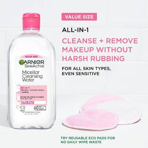 Garnier Micellar Water Hydrating Facial Cleanser & Makeup Remover Basic Cleansing 23.7 fl oz - New