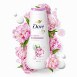 Dove Renew Body Wash Peony & Rose Oil 24hr Lotion-Soft Skin Vegan 20 fl oz - New