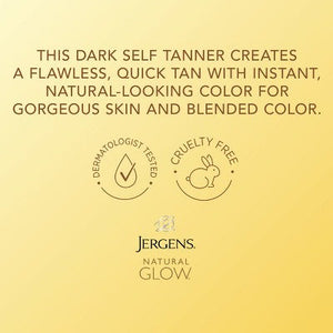 Jergens Glow Instant Moisturizing Self Tanner Tanning Foam Light Bronze Tan 6 fl oz - New